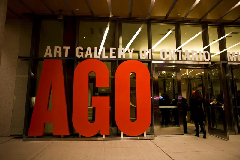 The entrance to the Art Gallery of Ontario, Toronto