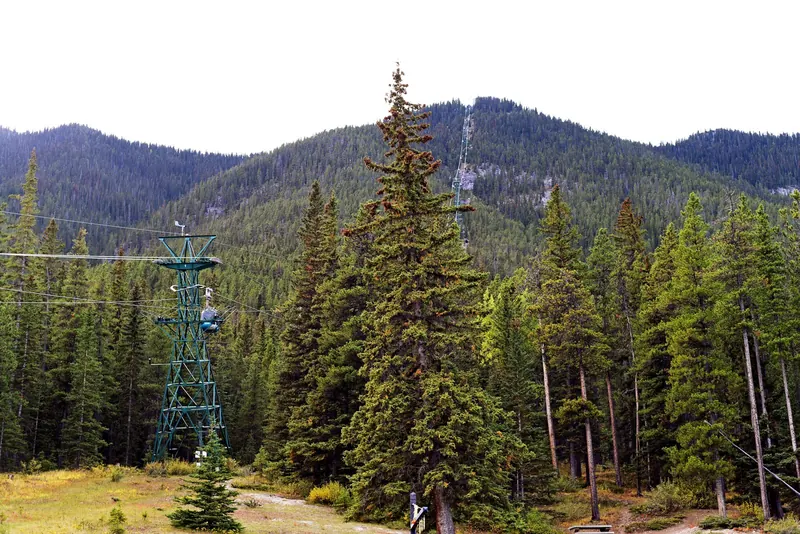 Sulphur Mountain from the Banff Gondola lower terminal
