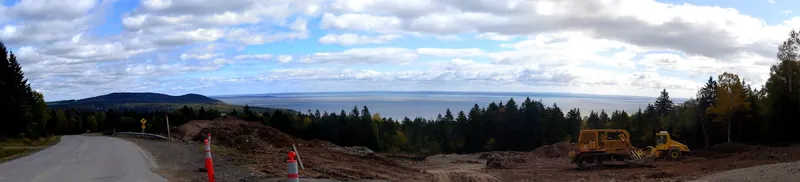 The view across the Bay of Fundy from Fundy National Park