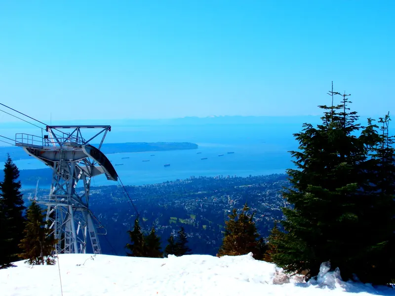 The view of West Vancouver from Grouse Mountain