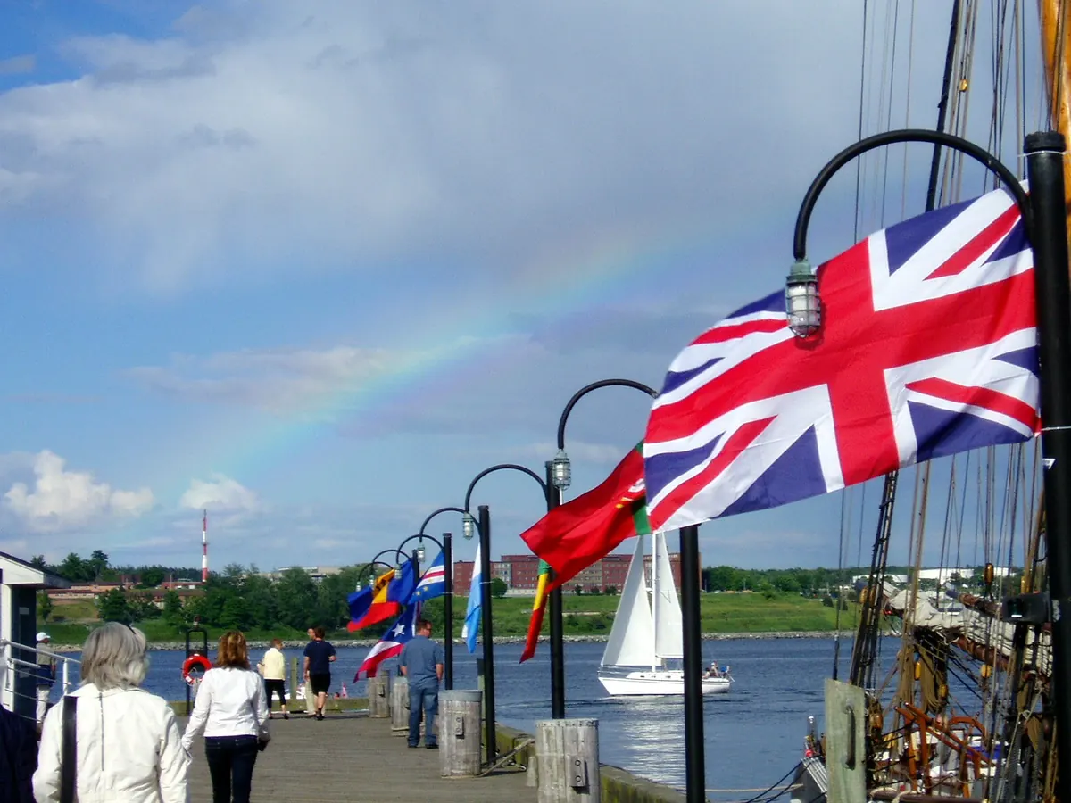 The Halifax waterfront boardwalk