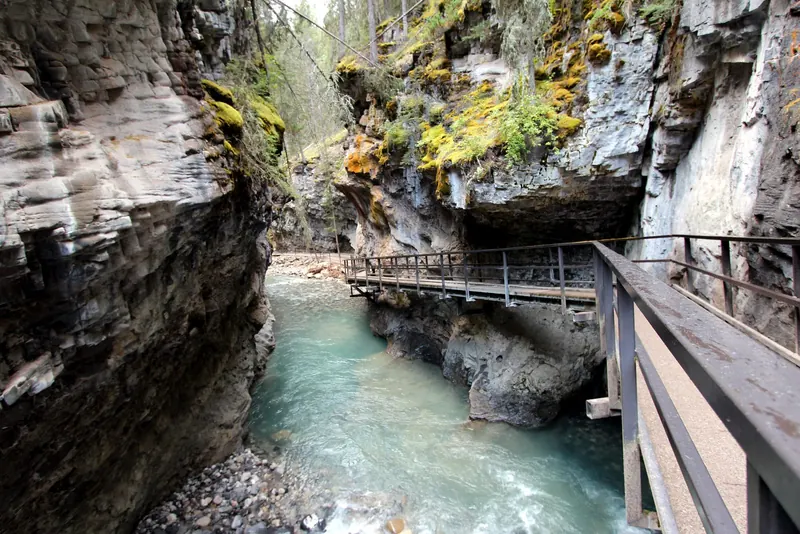 The catwalks of Johnston Canyon, Banff