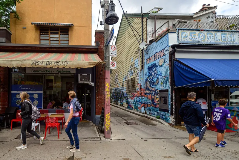 Baldwin Street in Kensington Market, Toronto