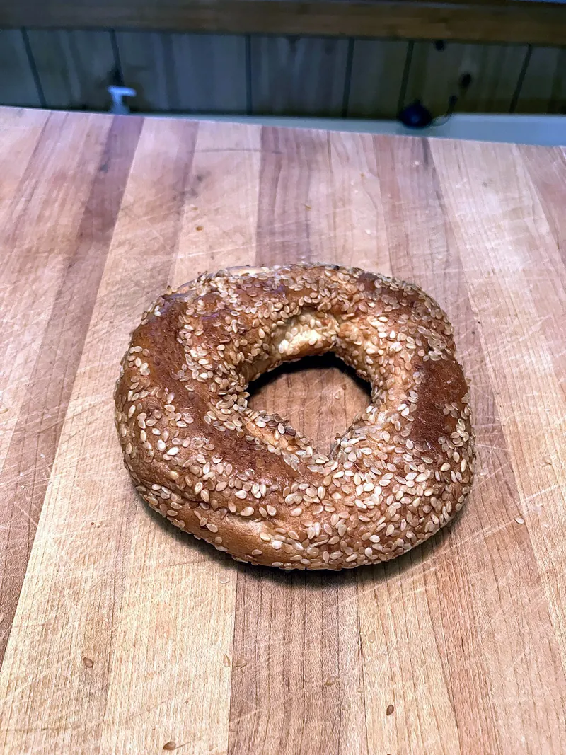 A Montreal-style bagel from Fairmount Bagel