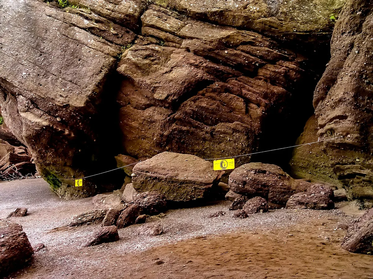 The Hopewell Rocks at low tide, New Brunswick