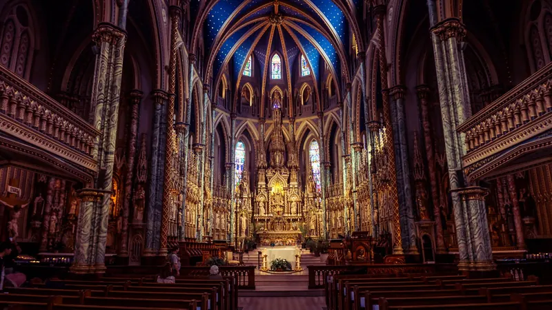 Inside the Notre-Dame Cathedral Basilica, Ottawa
