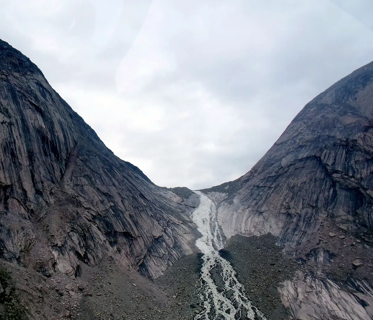 Granite monoliths in Auyuittuq National Park, Baffin Island