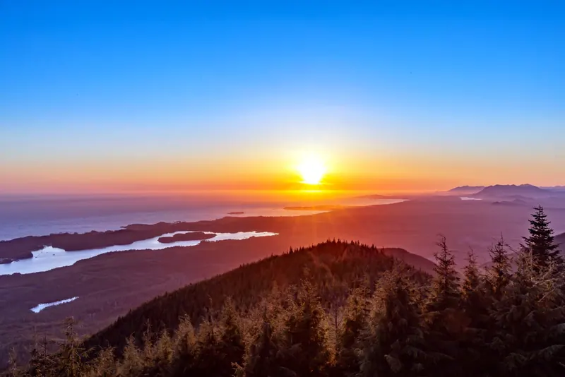 Sunset over Pacific Rim National Park