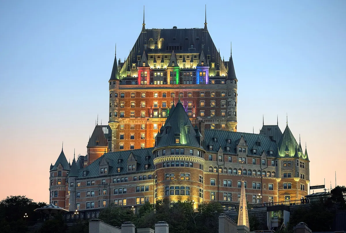 The Château Frontenac at dusk, Quebec City