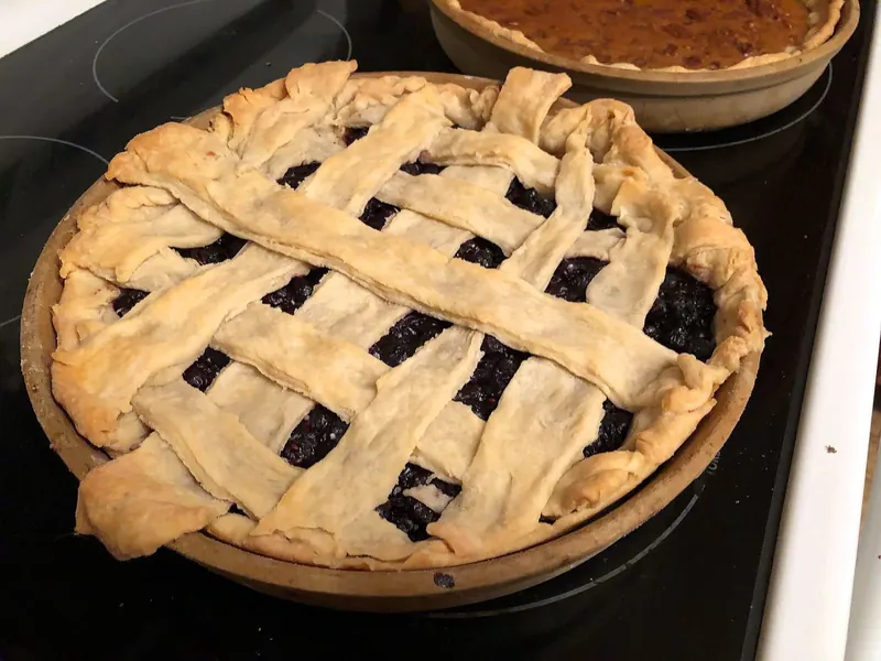 A Saskatoon berry pie