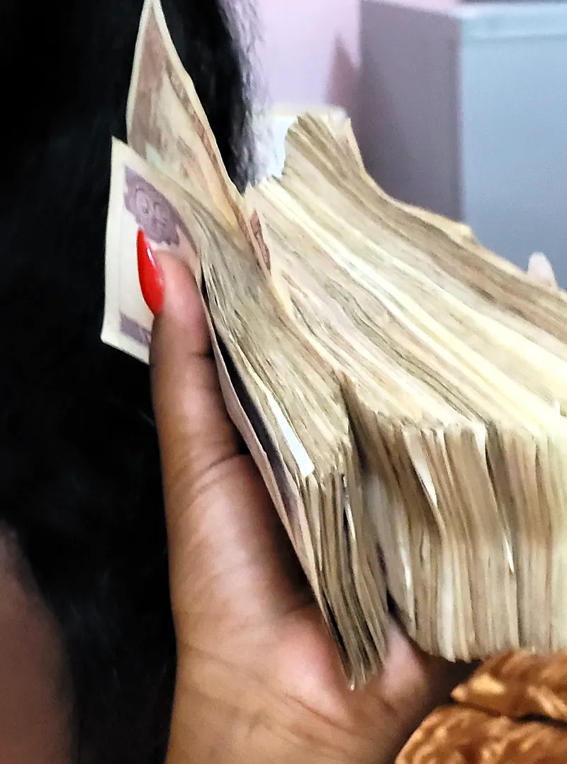 A bundle of Cuban pesos (CUP)