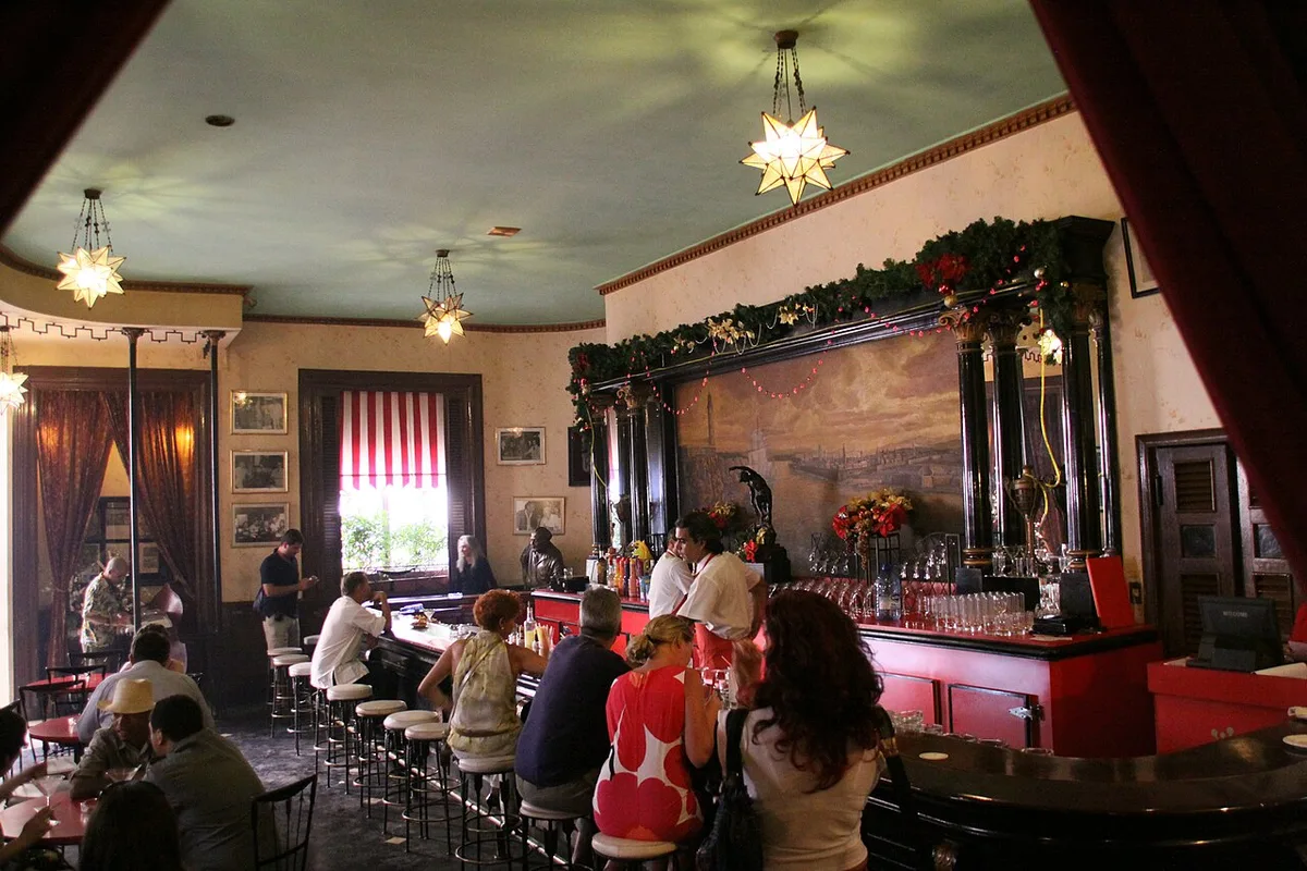 The bar at El Floridita, Havana