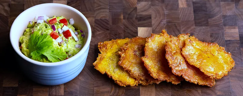 Tostones, twice-fried plantains