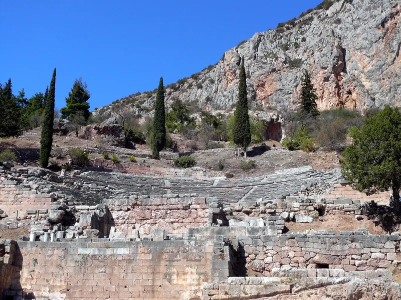 The ancient theatre of Delphi