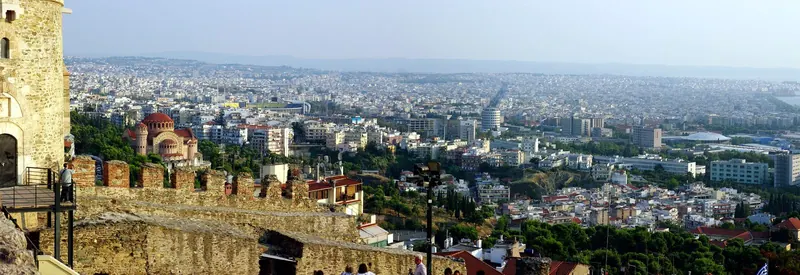 Thessaloniki from the walls of Ano Poli