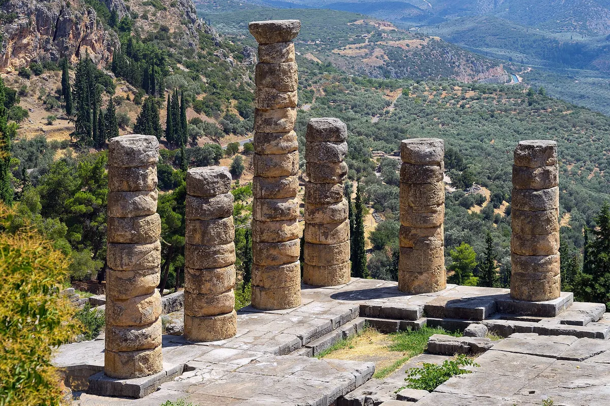 The Temple of Apollo at Delphi