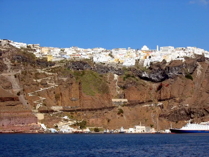 Fira on the caldera rim, Santorini