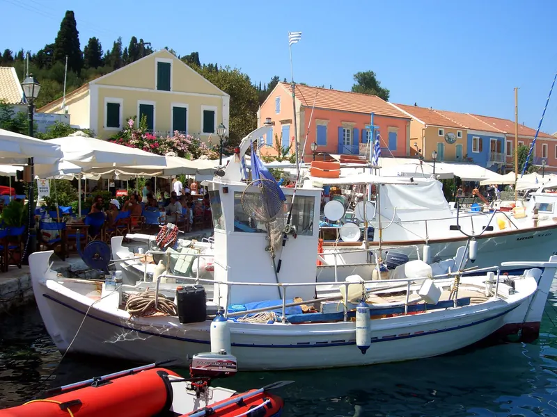 The harbor of Fiskardo, Kefalonia