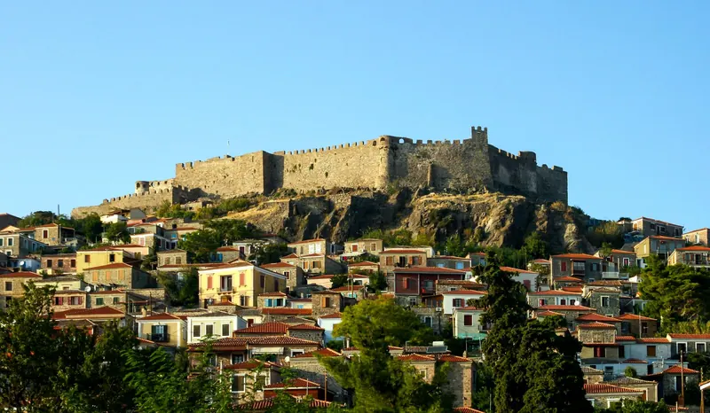 Molyvos under its castle, Lesbos