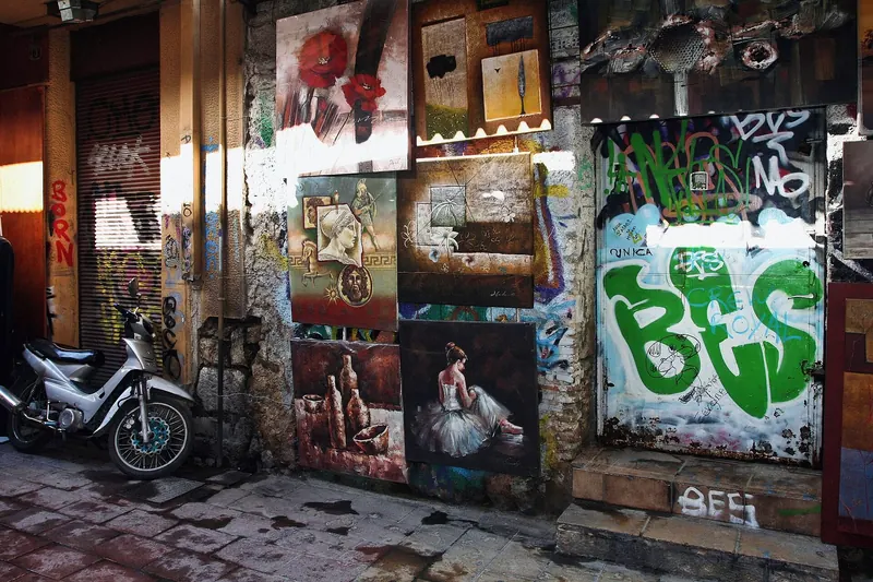 The Monastiraki flea market, Athens