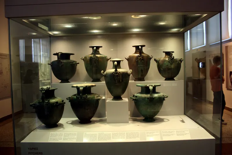 Bronze vessels in the National Archaeological Museum, Athens