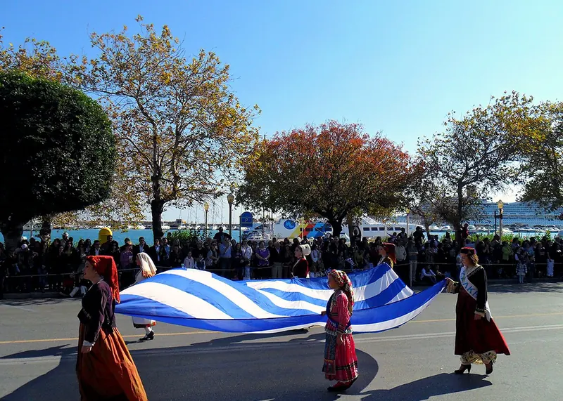 The Ohi Day parade, Athens