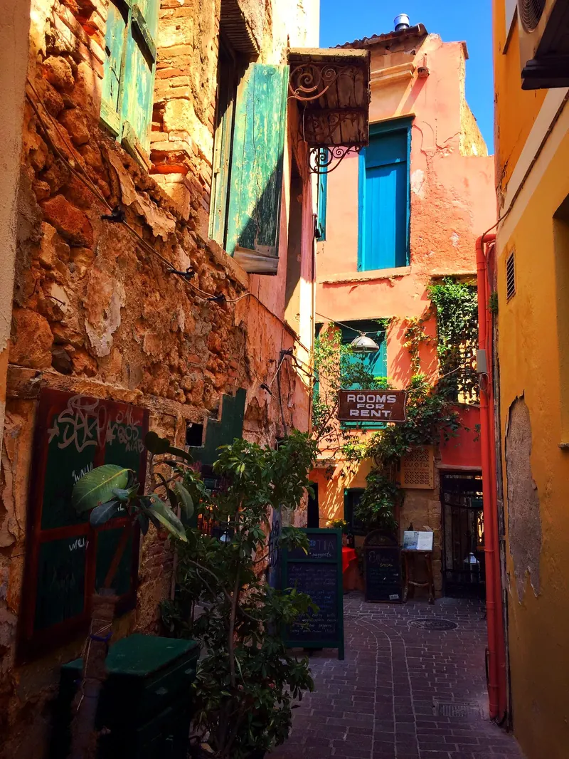 An alley in Chania's old town