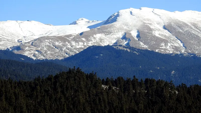 The Parnassus ski center above Arachova