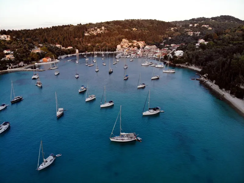 Lakka bay on Paxi