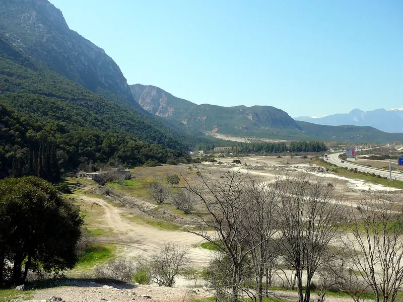 The pass at Thermopylae