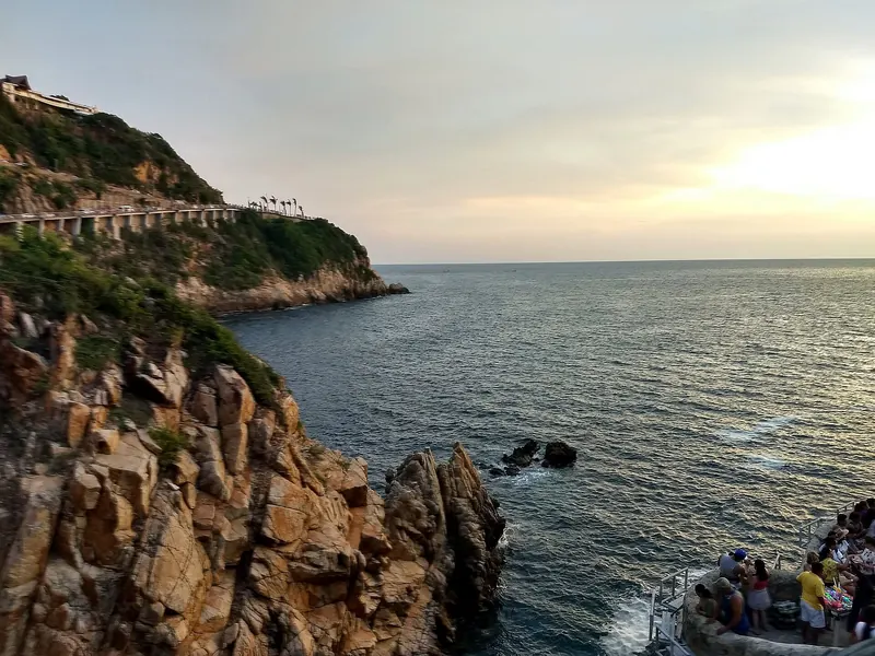 The cliff divers of La Quebrada, Acapulco