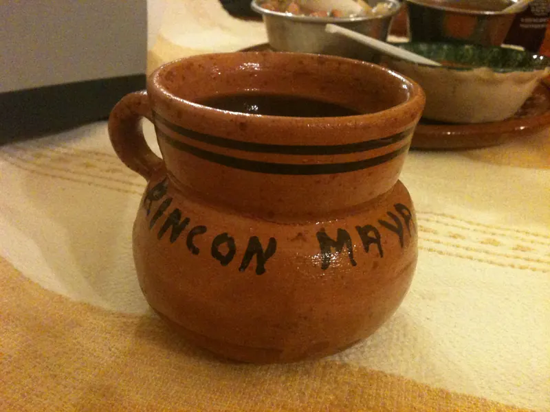 Cafe de olla, coffee brewed with cinnamon and piloncillo