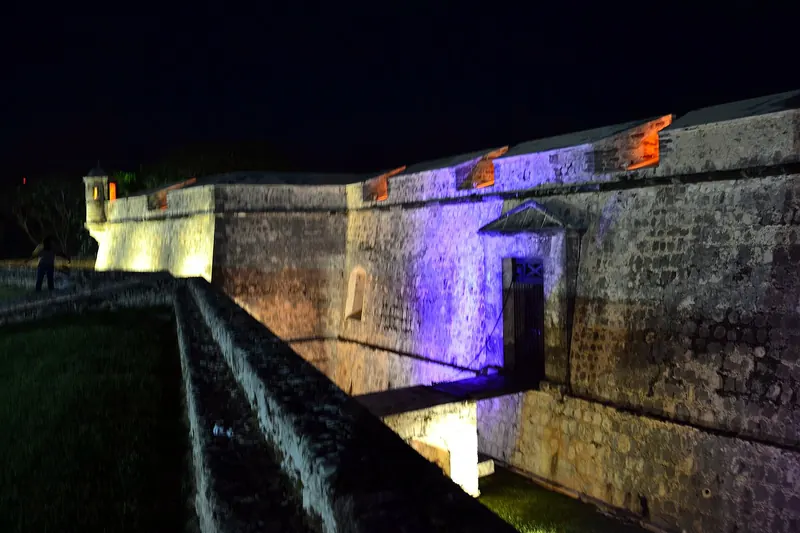 The colonial walls and bastions of Campeche