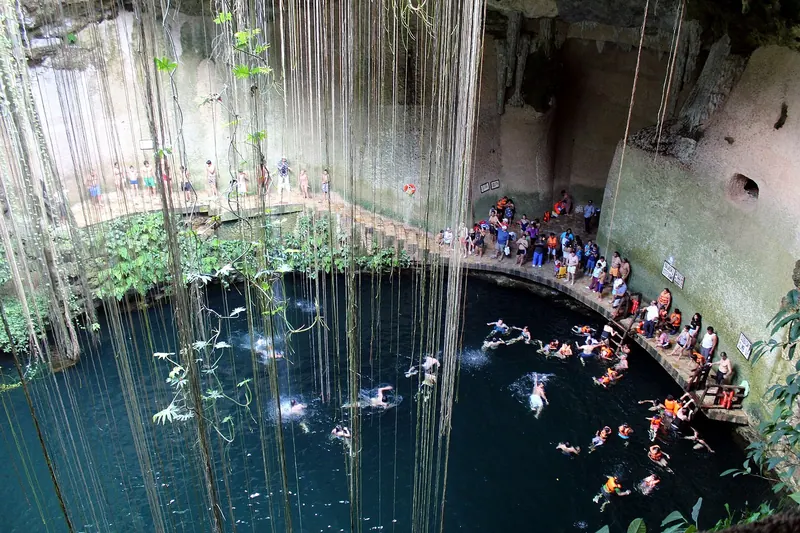 The Ik Kil cenote near Chichen Itza