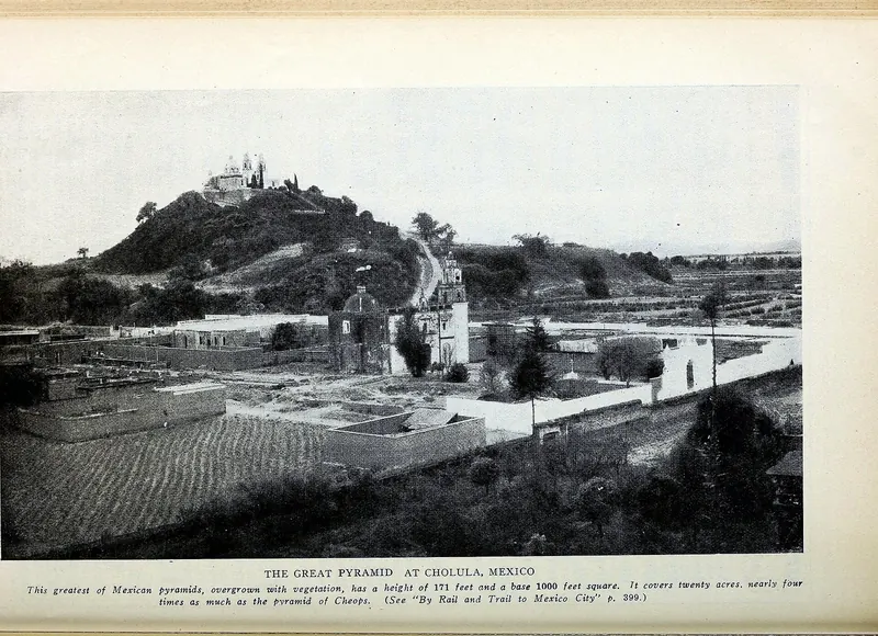 The church of Nuestra Senora de los Remedios atop the Great Pyramid of Cholula