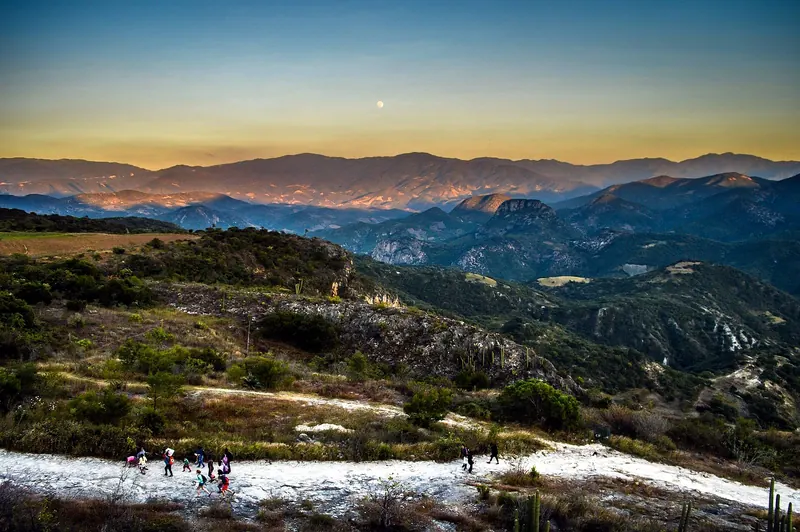 The petrified waterfalls of Hierve el Agua, Oaxaca