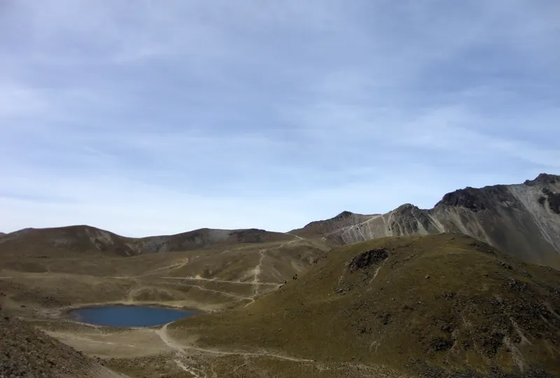 The crater of Nevado de Toluca
