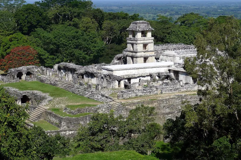 The Temple of the Cross at Palenque, Chiapas