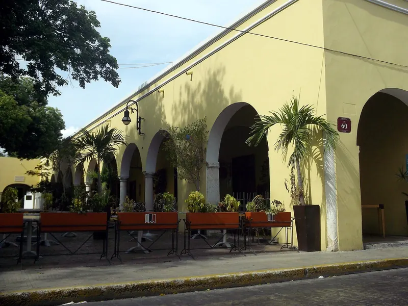 The portales of Parque Santa Lucía, Mérida