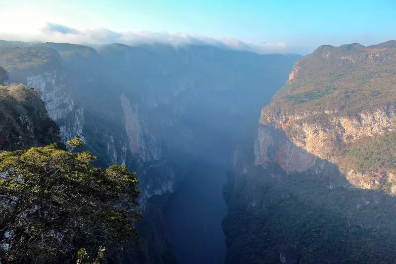 The Sumidero Canyon on the Grijalva River, Chiapas