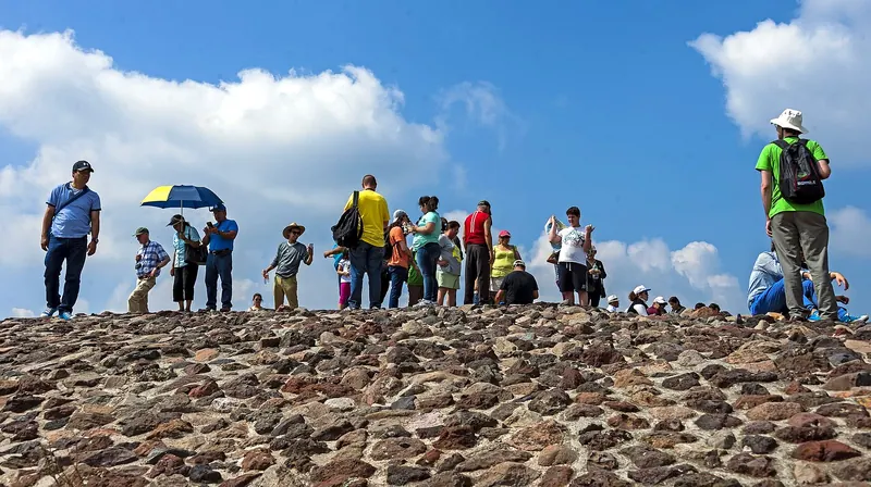 The Pyramid of the Sun at Teotihuacan