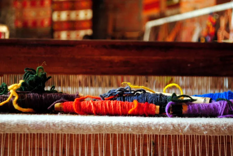 Woven textiles in Teotitlán del Valle, Oaxaca