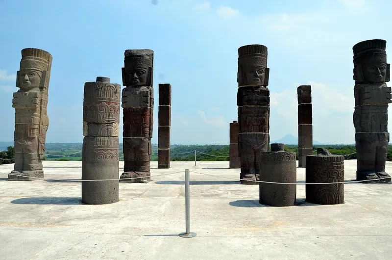 The Atlantean statues at Tula, Hidalgo