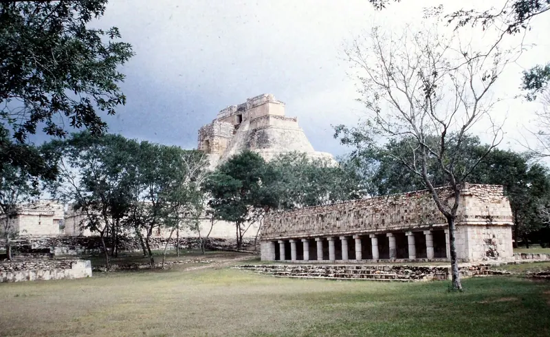 The Pyramid of the Magician at Uxmal, Yucatan