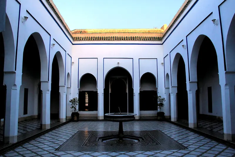 A courtyard of the Bahia Palace, Marrakech