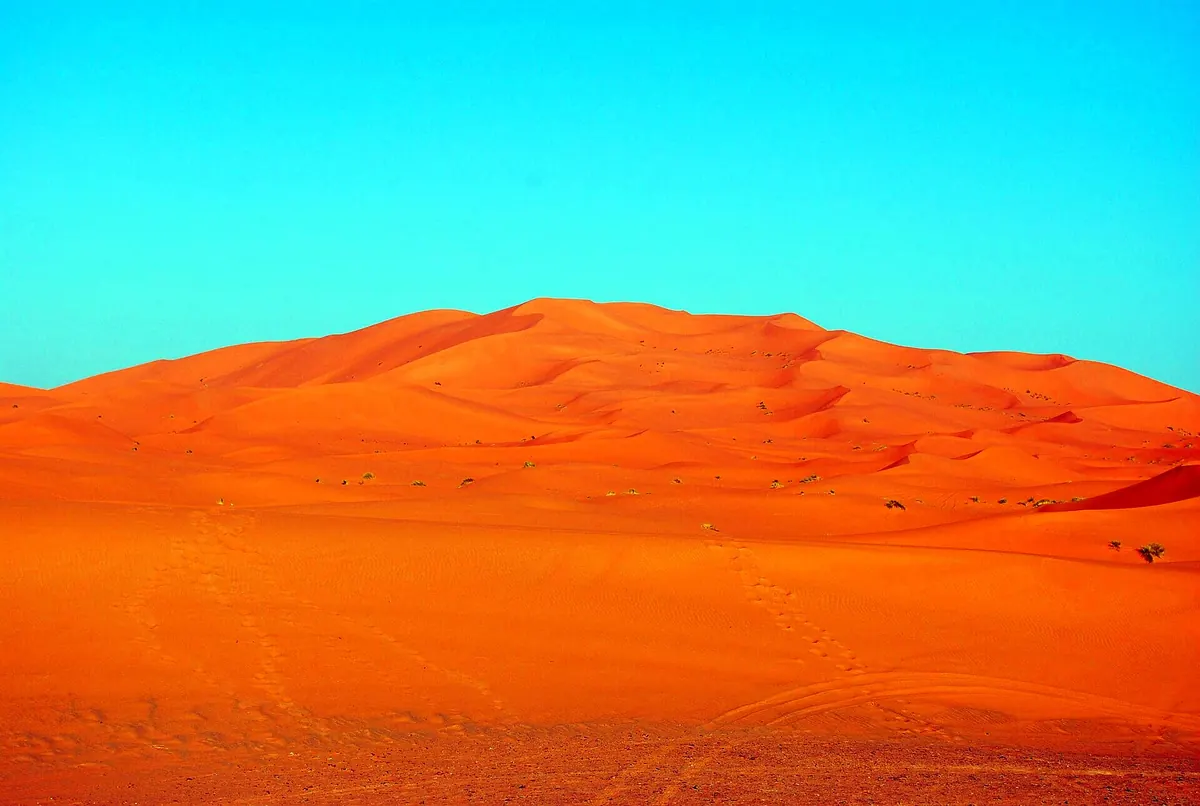 The dunes of Erg Chebbi at Merzouga