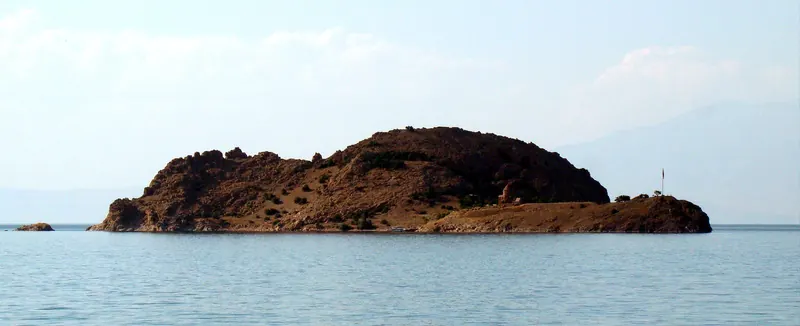 Akdamar Island on Lake Van with the Church of the Holy Cross