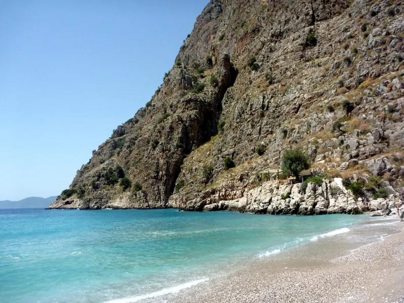 The beach at Butterfly Valley, near Fethiye