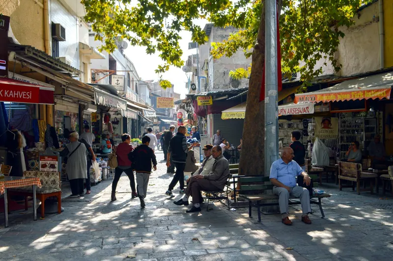 A street in the Kemeraltı Bazaar, Izmir