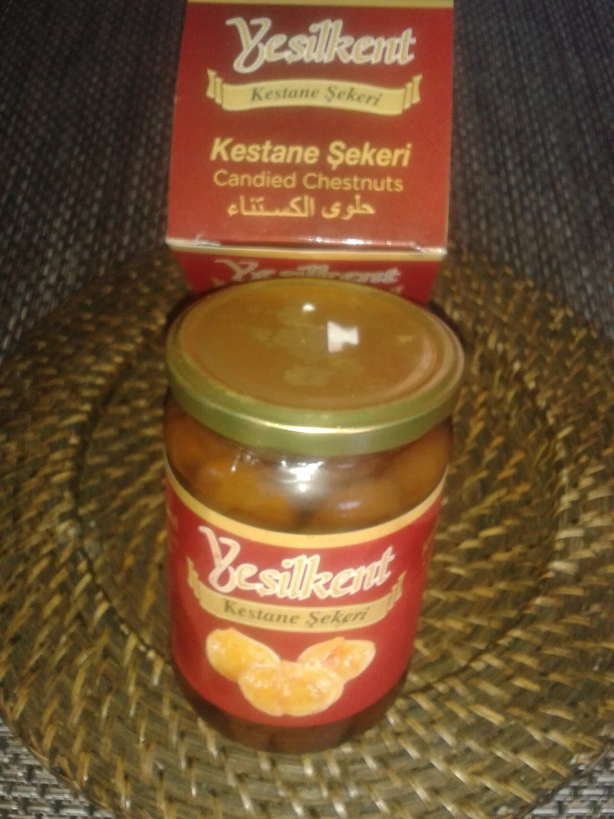 Kestane şekeri, Bursa's candied chestnuts, boxed for the journey